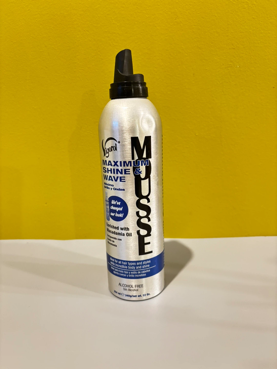 Vigorol Maximum Shine & Wave Mousse 12 oz