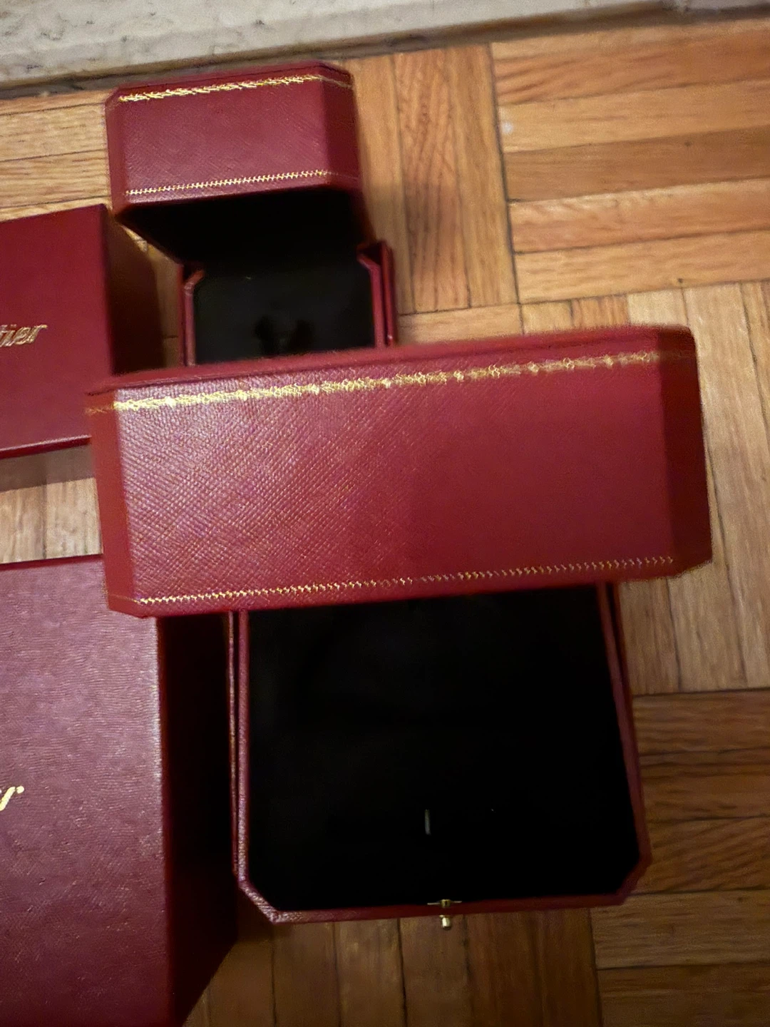 Set of 2 Authentic Cartier Jewelry Boxes - photo 2