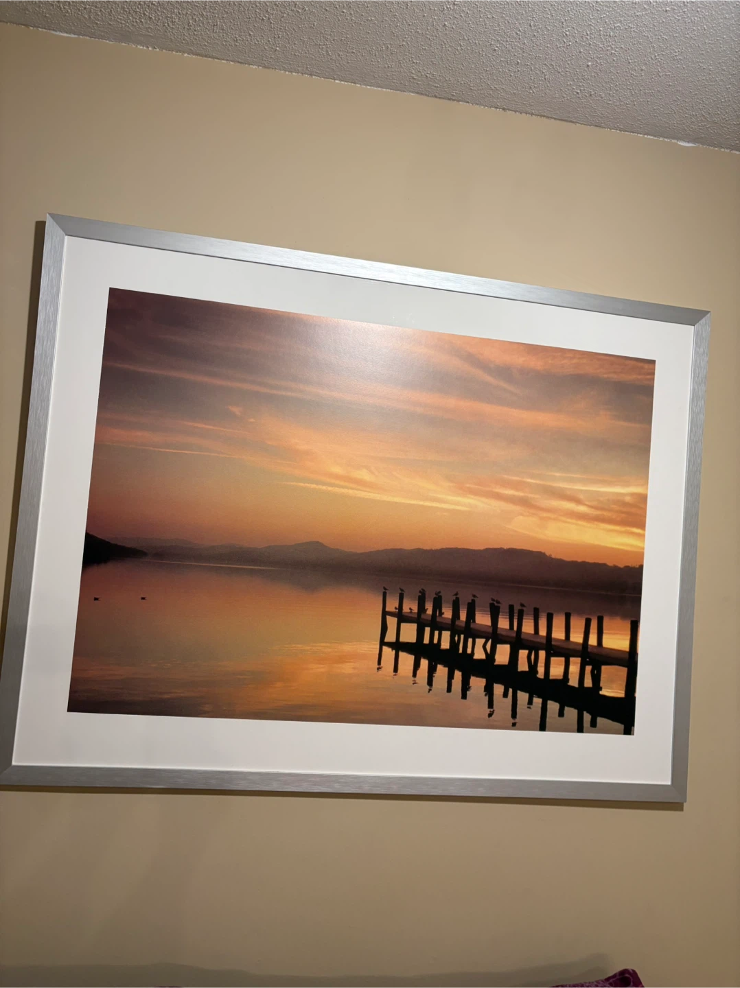 Framed Sunset Landscape Art - photo 2