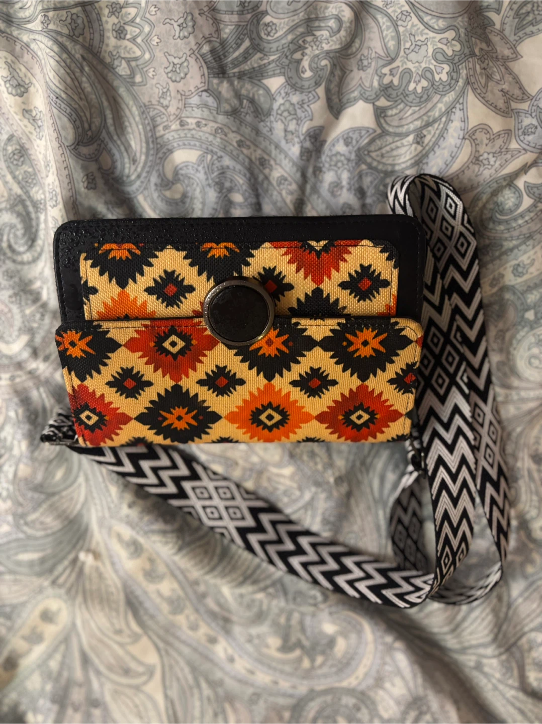 Patterned Geometric Crossbody Bag - photo 2