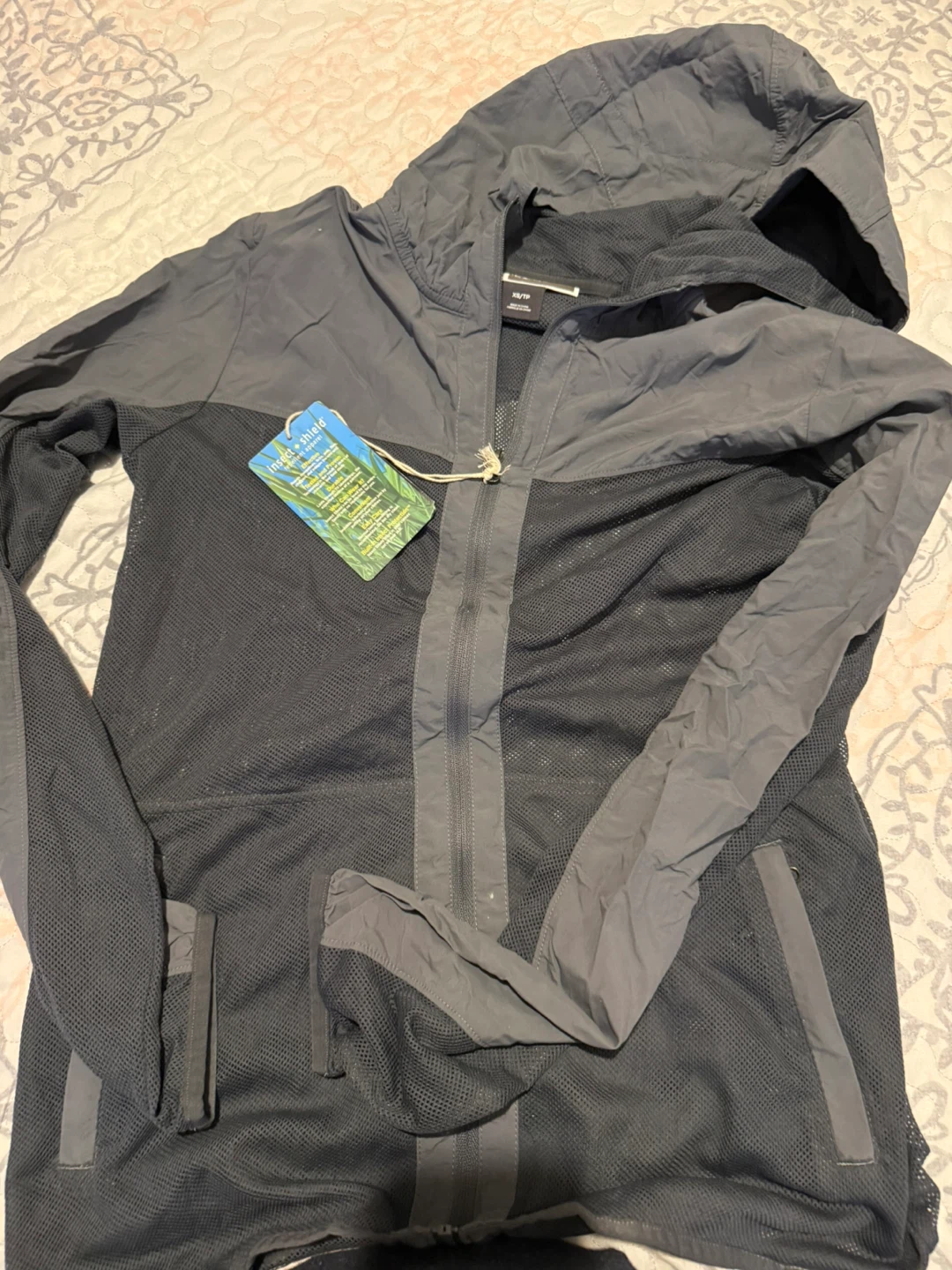 Insect Shield Hooded Jacket Grey