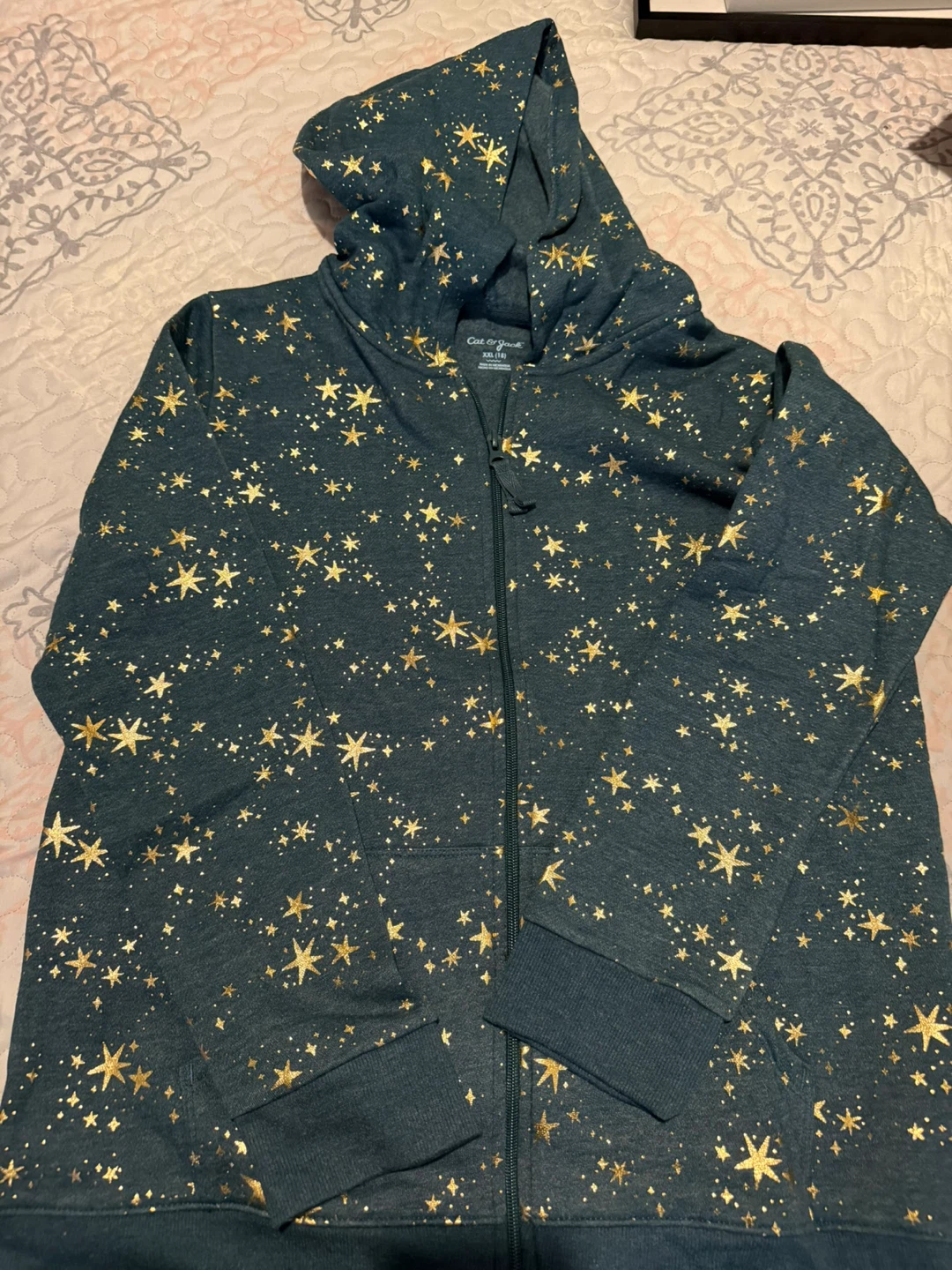 Cat & Jack Star Print Zip Hoodie
