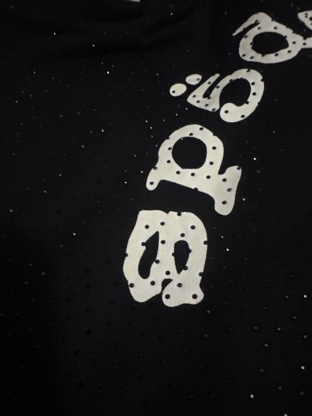 Sp5der Hoodie Black rhinestone - photo 3