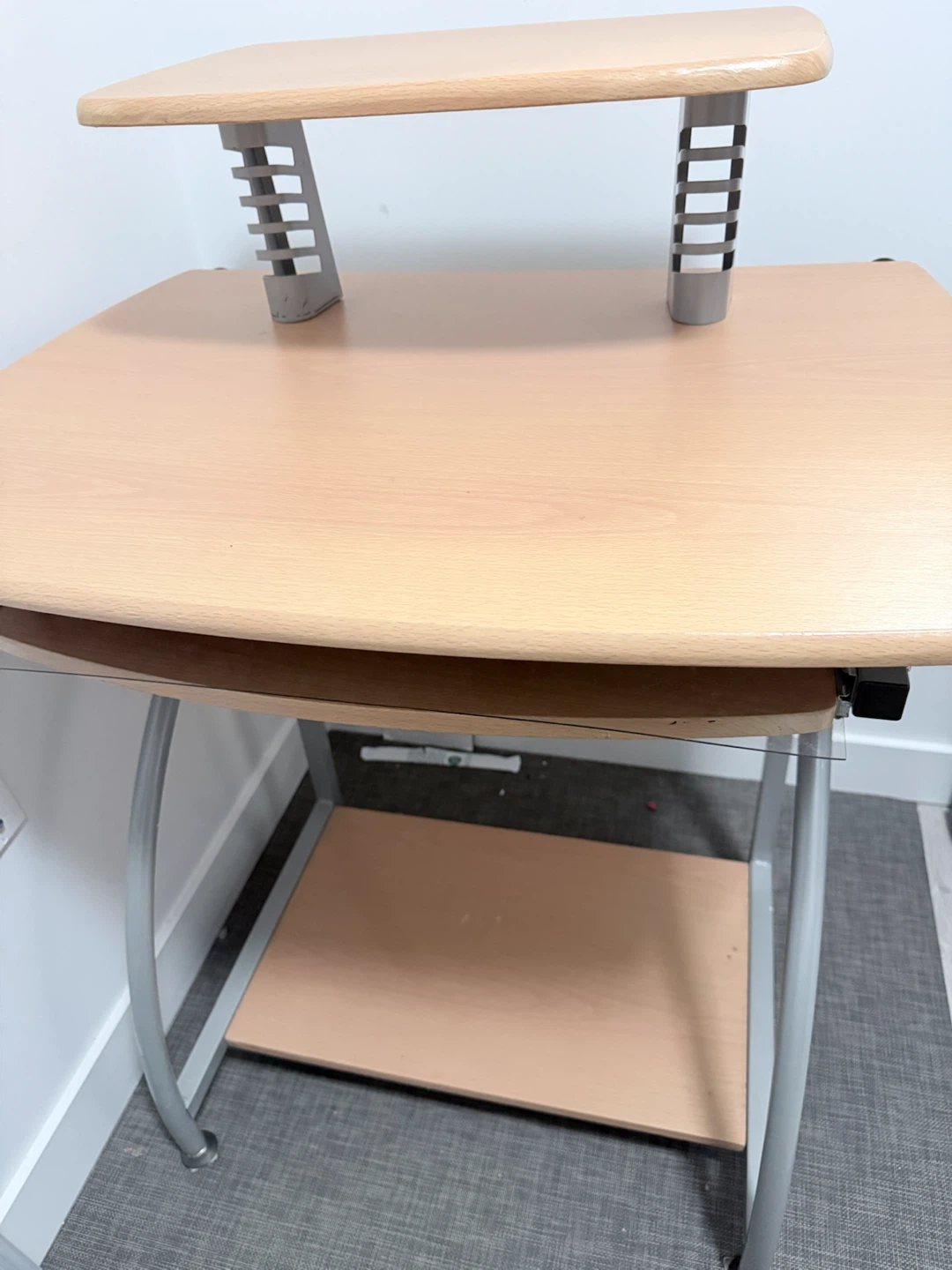 Light Wood Computer Desk