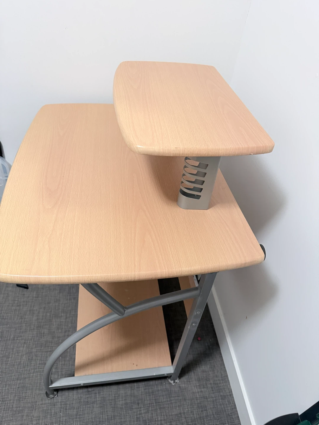 Light Wood Computer Desk - photo 3