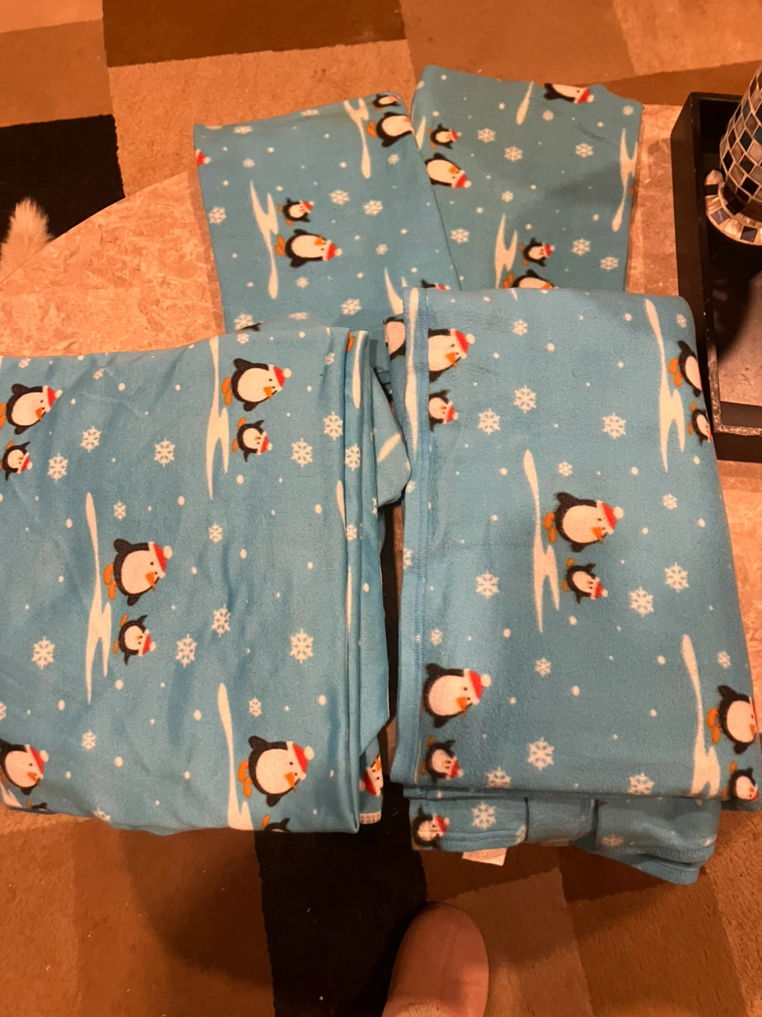 Double Size Penguin Print Blanket
