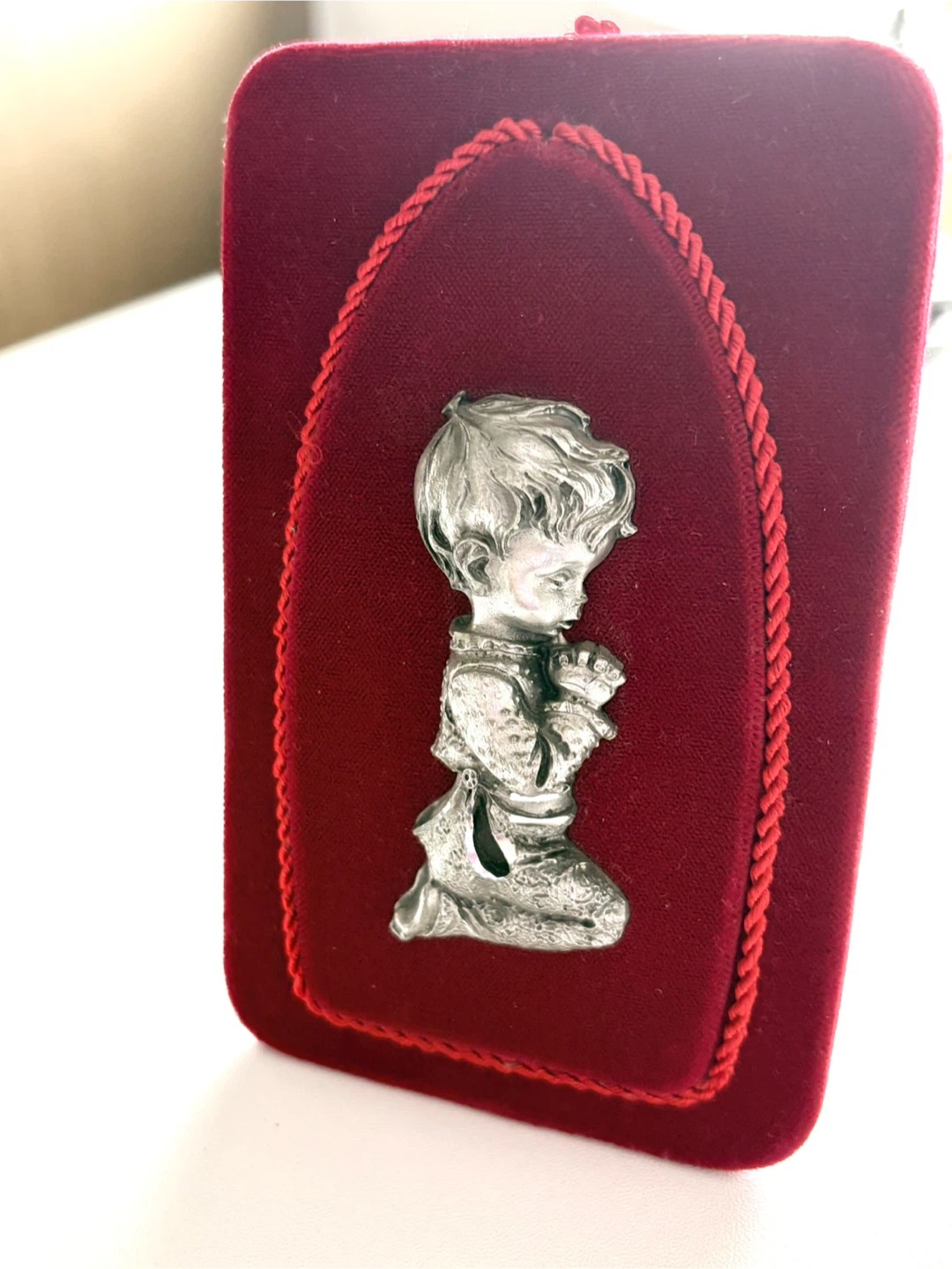 Genuine Pewter Praying Boy Ornament - photo 5