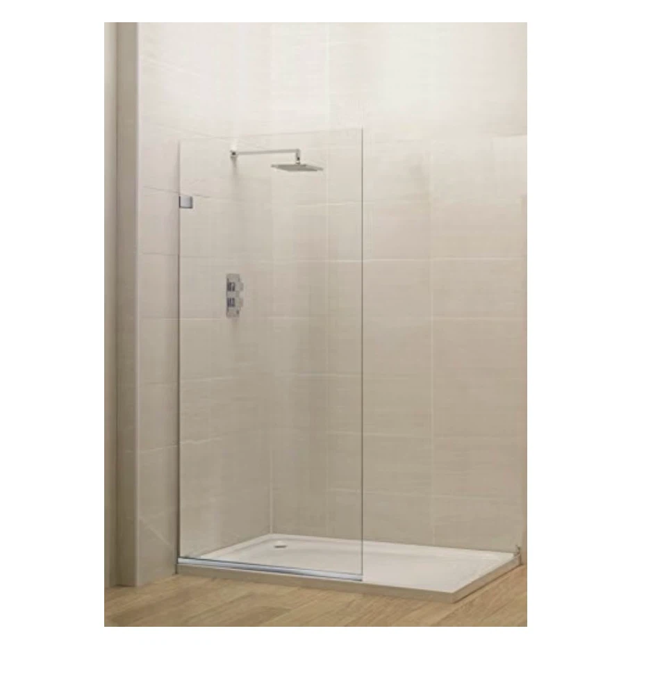 Fab Glass and Mirror Fixed Shower Screen 24" x 76"