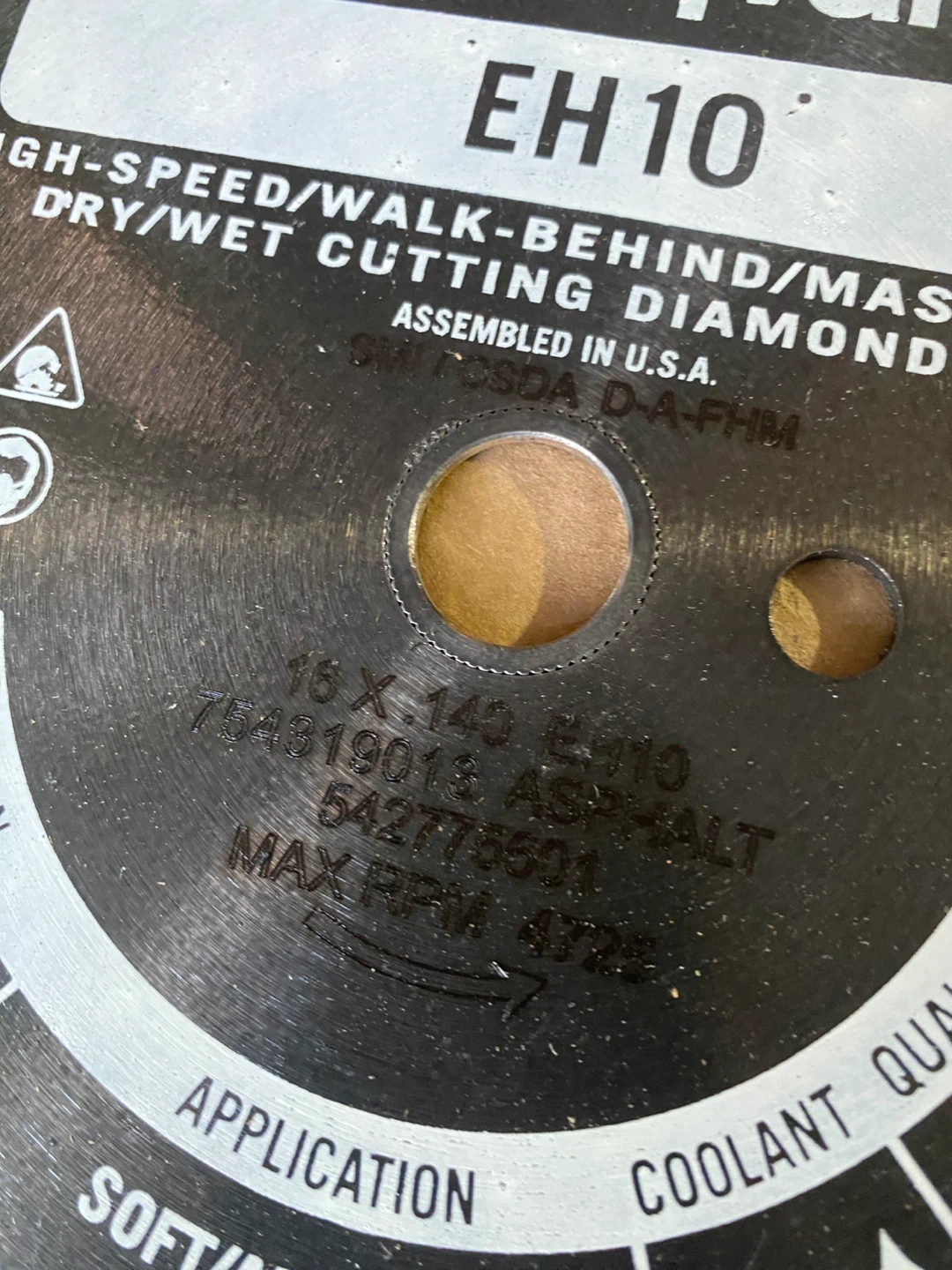 Husqvarna EH10 Diamond Saw Blade - photo 2