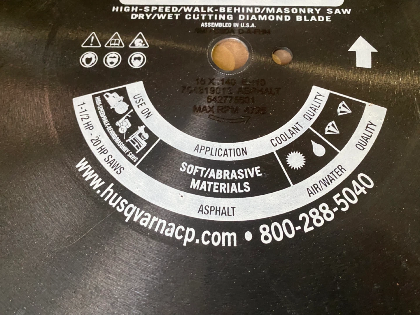Husqvarna EH10 Diamond Saw Blade - photo 3