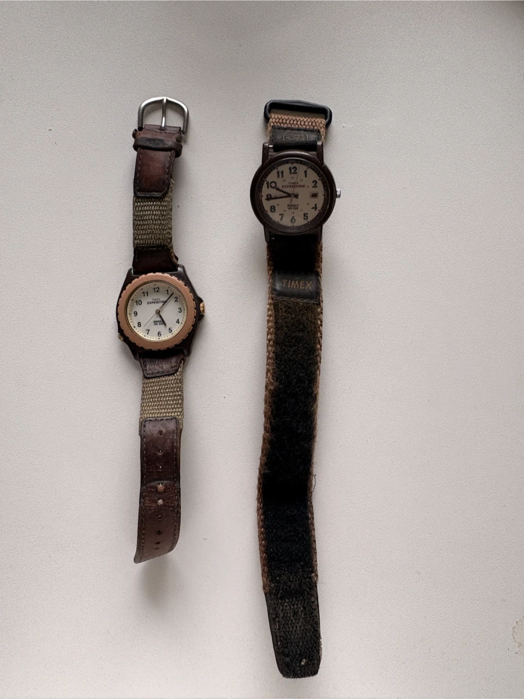 Timex Expedition Watches, Pair of 2 — Vintage Indiglo