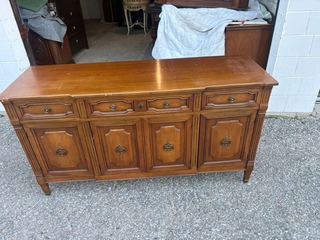 Free delivery used Vintage wooden sideboard