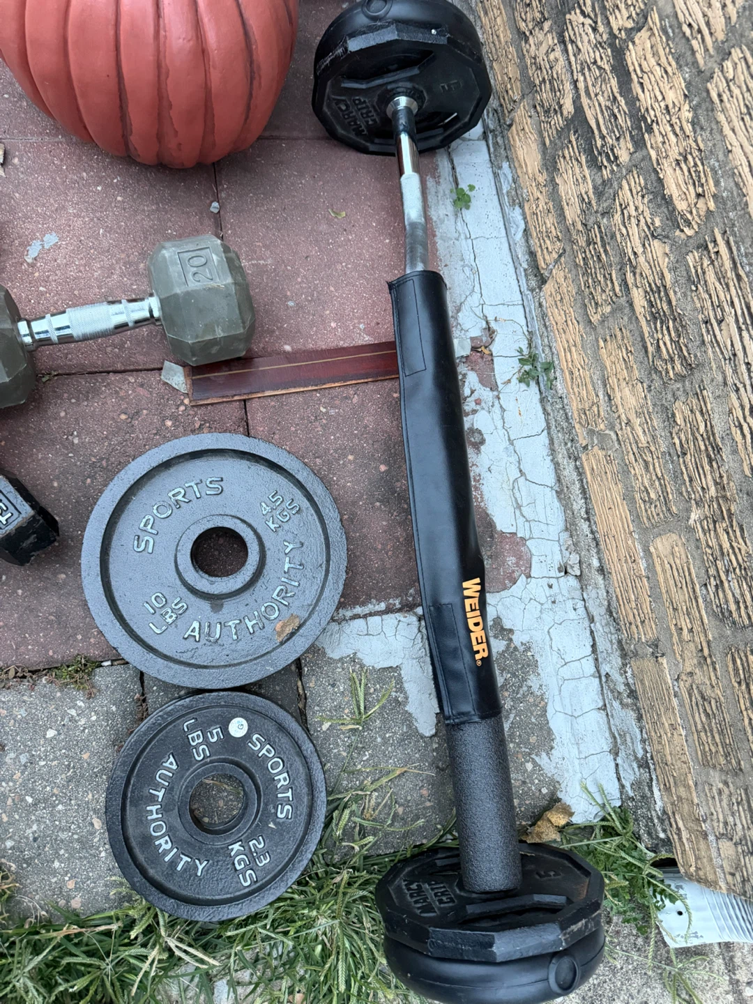 Weight Lifting Set with Dumbbells and Bar - photo 3