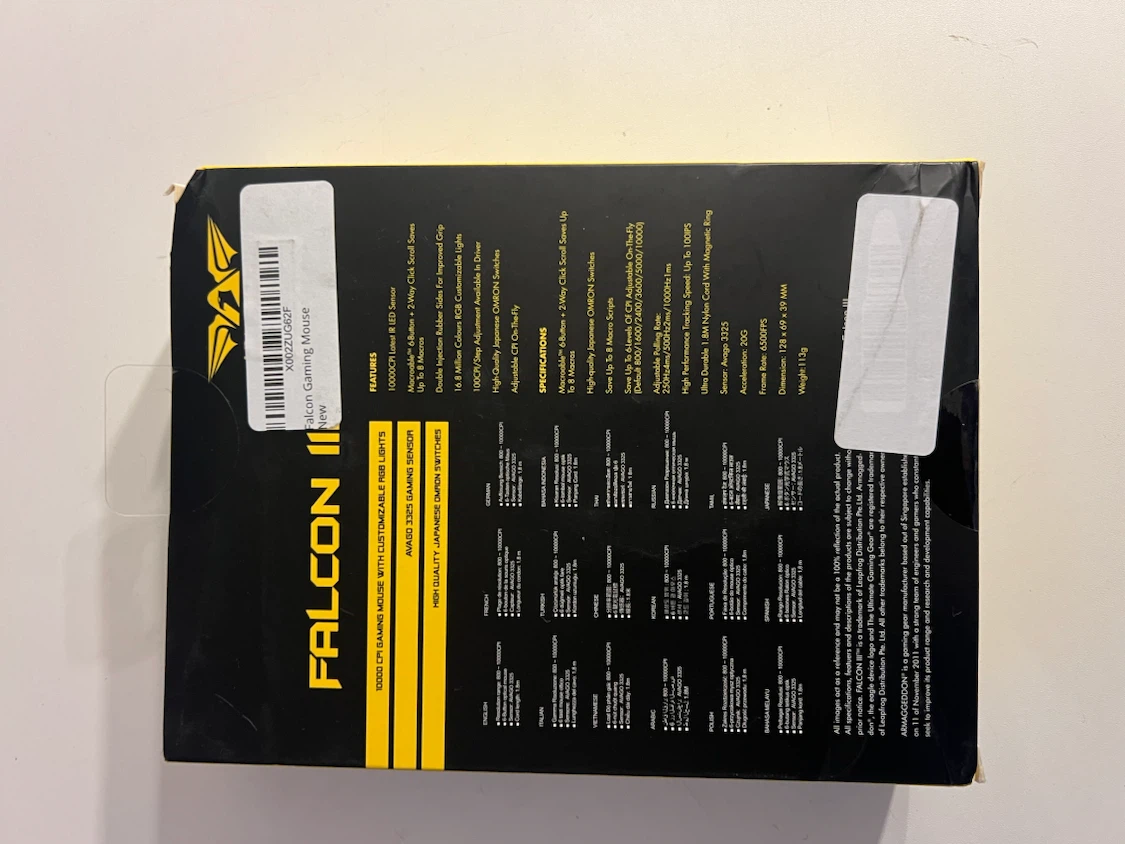 Armaggeddon Falcon III Gaming Mouse - photo 2