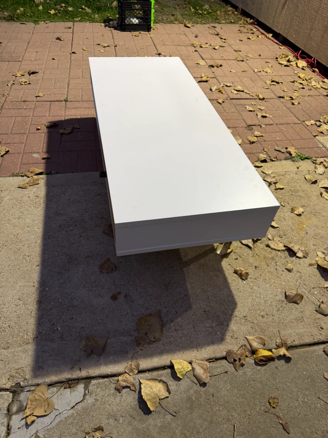 Modern White and Wood Coffee Table - photo 2