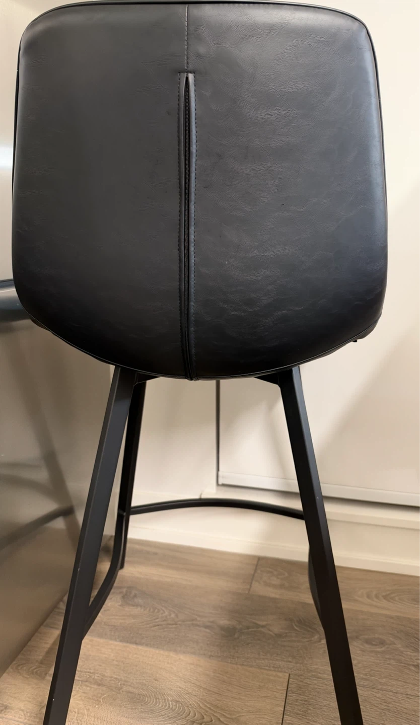 Structube black bar stool 61cm - photo 3
