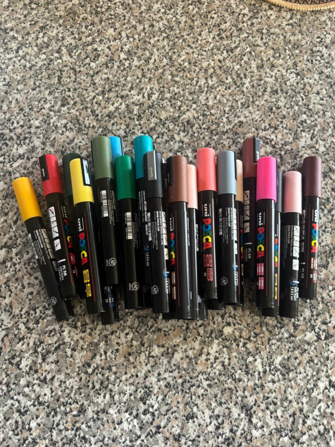 Set of Uni Posca PC-5M Paint Markers