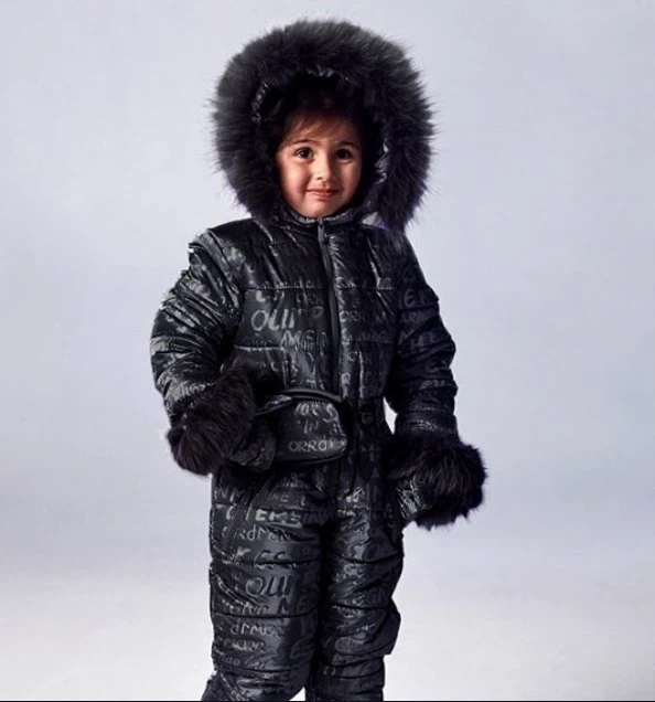 Black winter snowsuit - kids - photo 2