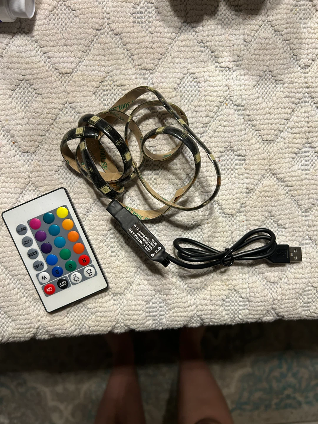 RGB LED Strip Light with Remote #freecycle