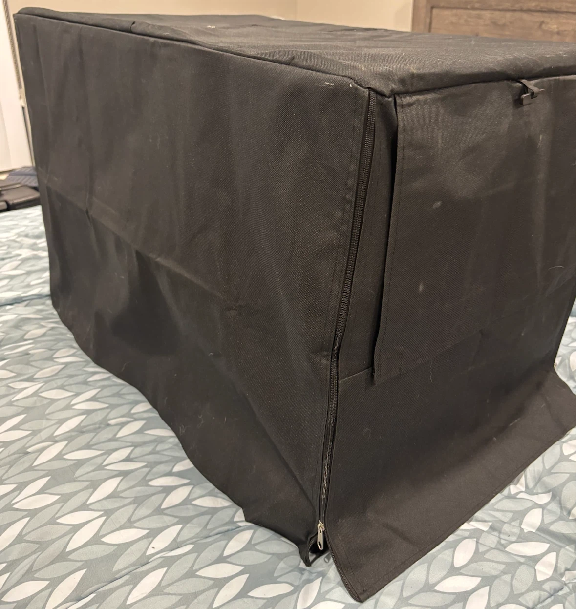 Black Wire Dog Crate with Cover - photo 2