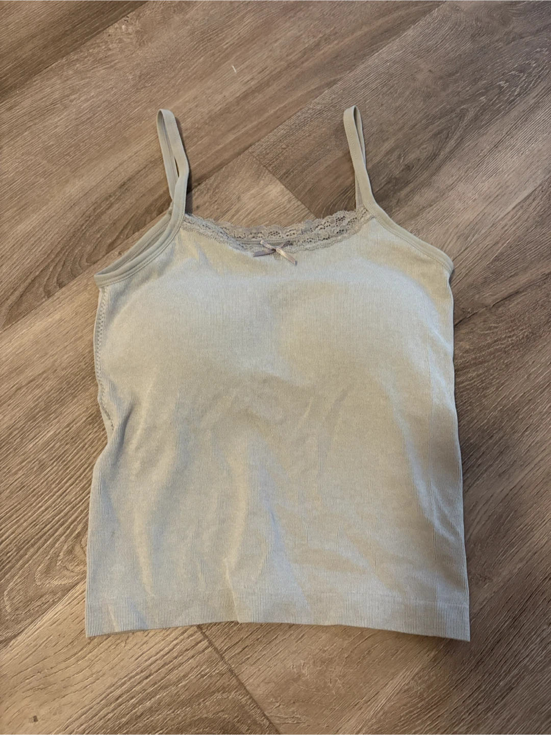 New (XS) Light Grey lace trim camisole
