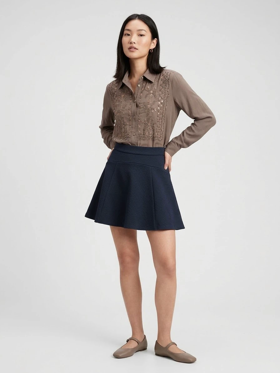GAP Beaded Button-Down Shirt
