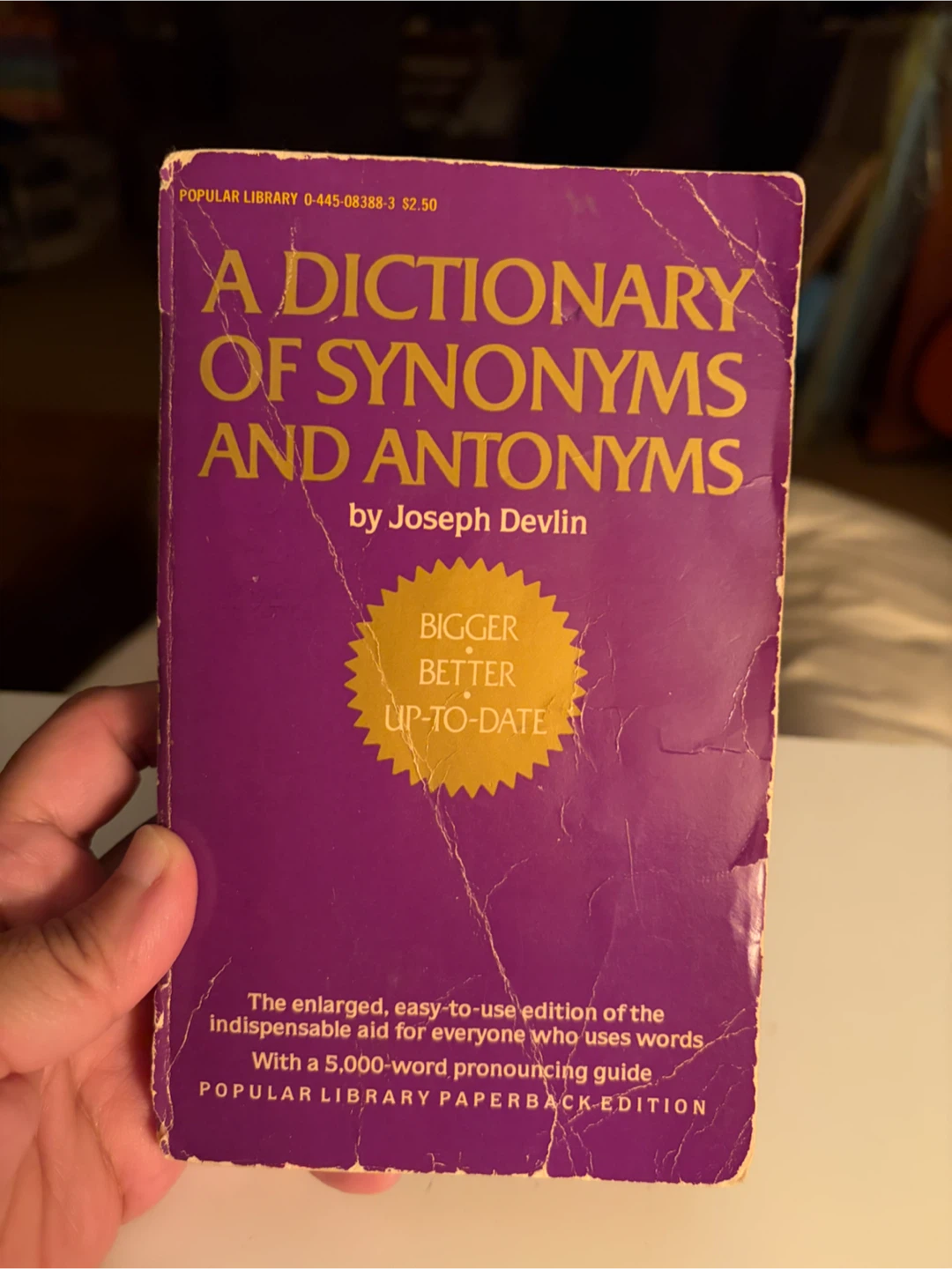 A Dictionary of Synonyms and Antonyms by Joseph Devlin