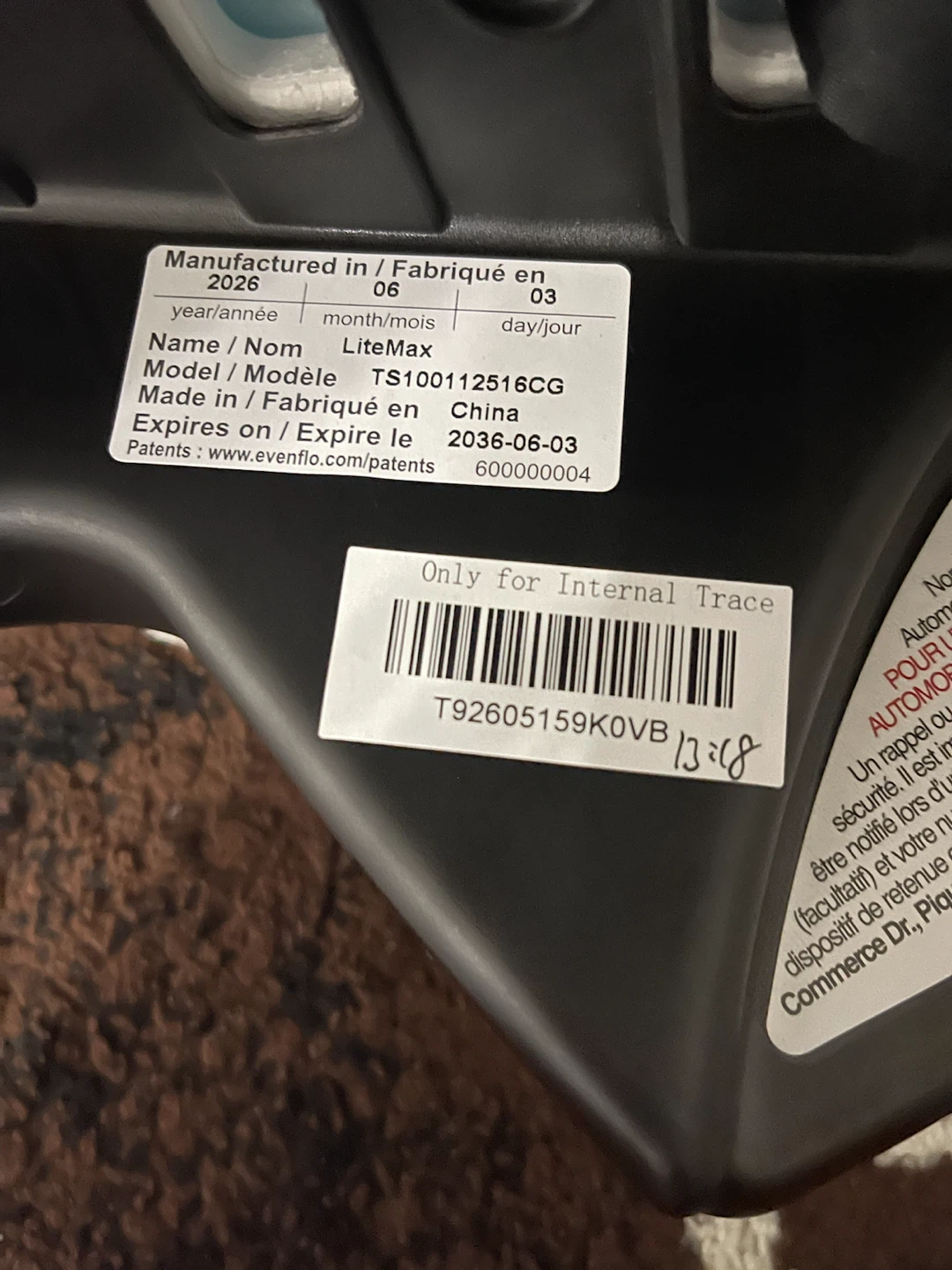Evenflo LiteMax Infant Car Seat - photo 5