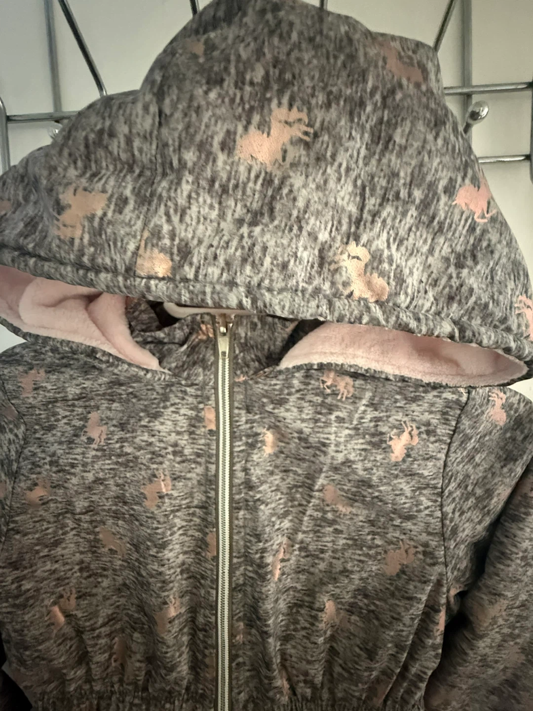 Girls hooded unicorn jacket - photo 2