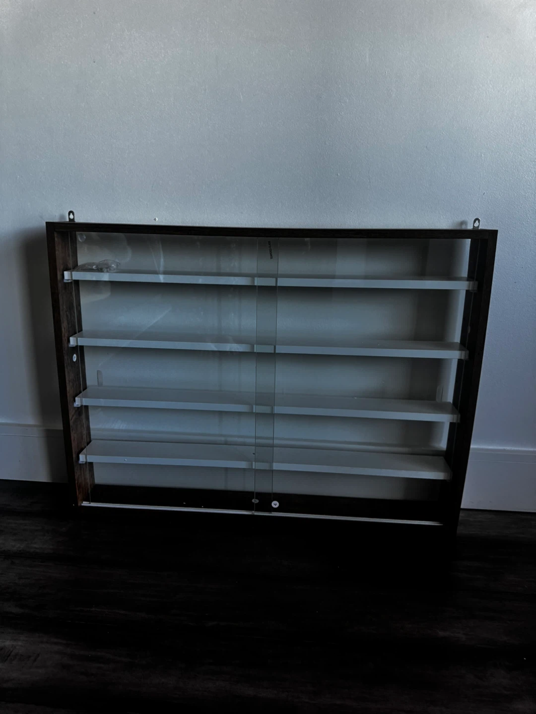 HOMCOM 5-Storey Wall Shelf Display Cabinet, Rustic - photo 3