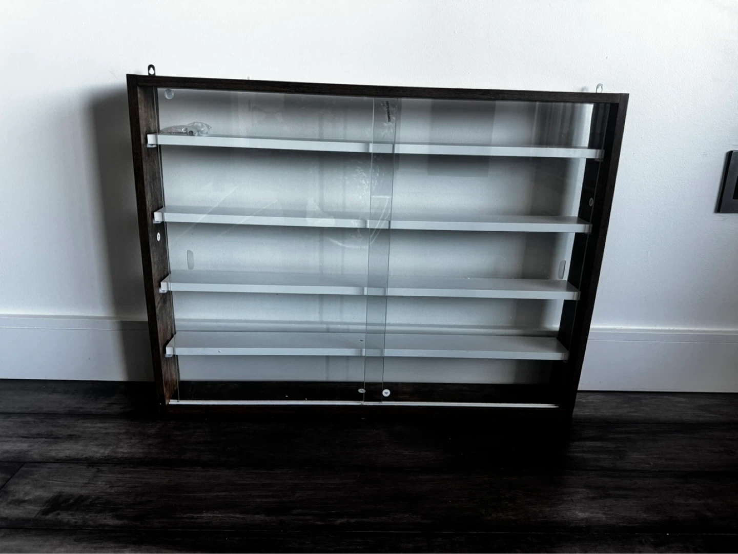 HOMCOM 5-Storey Wall Shelf Display Cabinet, Rustic - photo 2