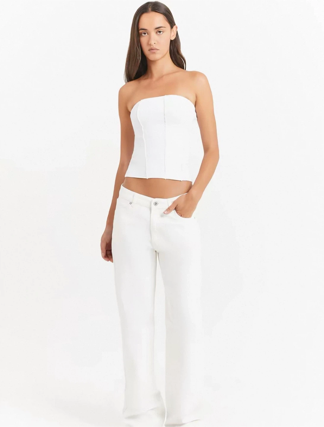 Designer’s White Denim Jeans - photo 2