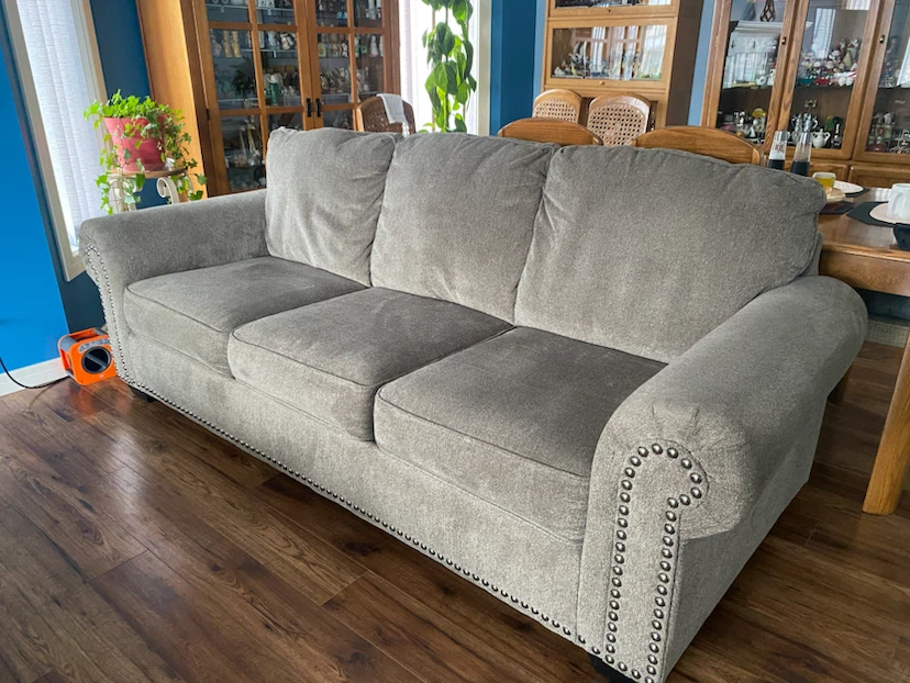 Grey Three-Seater Sofa - photo 2