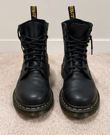 Dr. Martens Black Leather Boots 1460 - photo 2