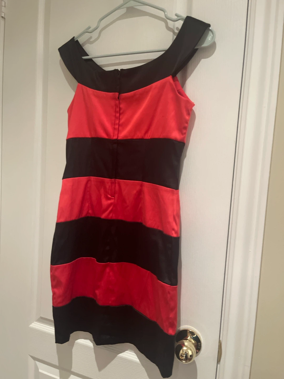 Red and black striped dress - photo 2