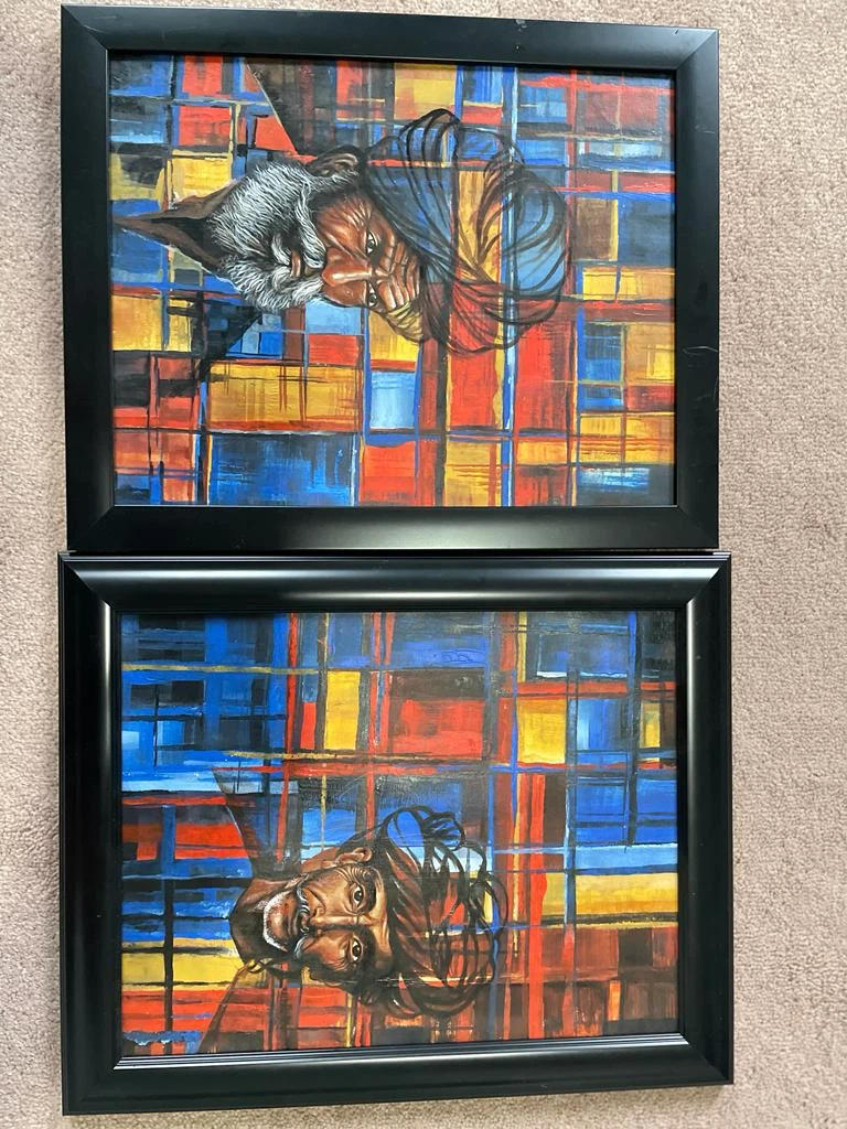 Set of 10 Assorted Abstract Framed Art Prints - photo 2