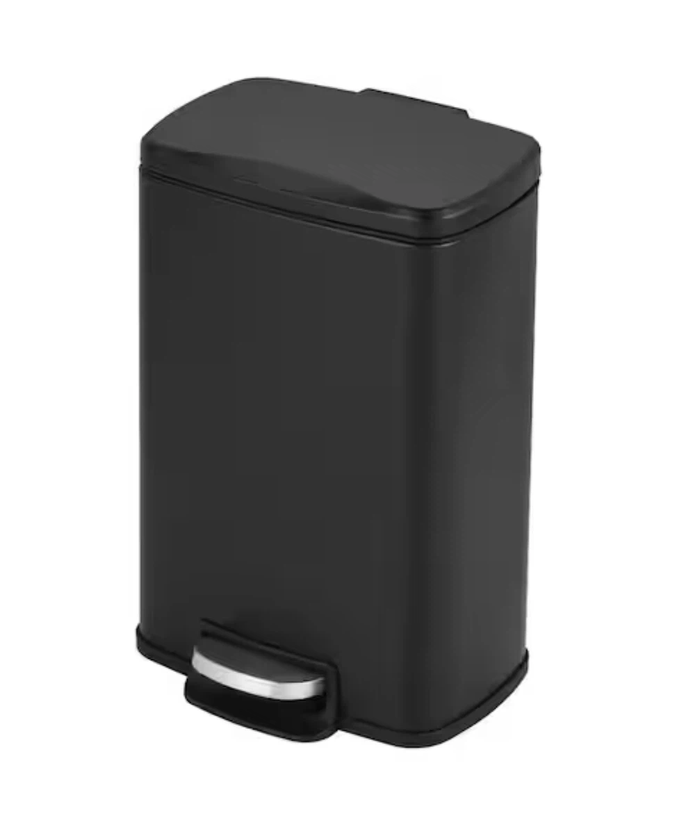 5L Step Pedal Garbage Bin with Lid & Removable Inner Bucket