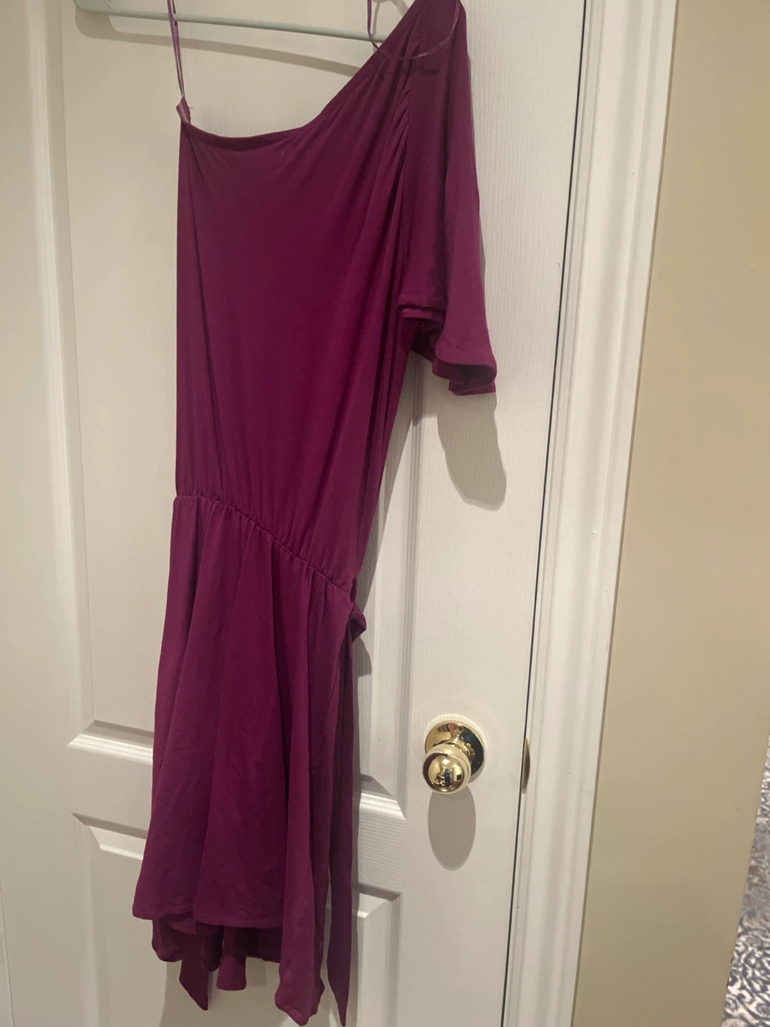 One-Shoulder Purple Dress - photo 2