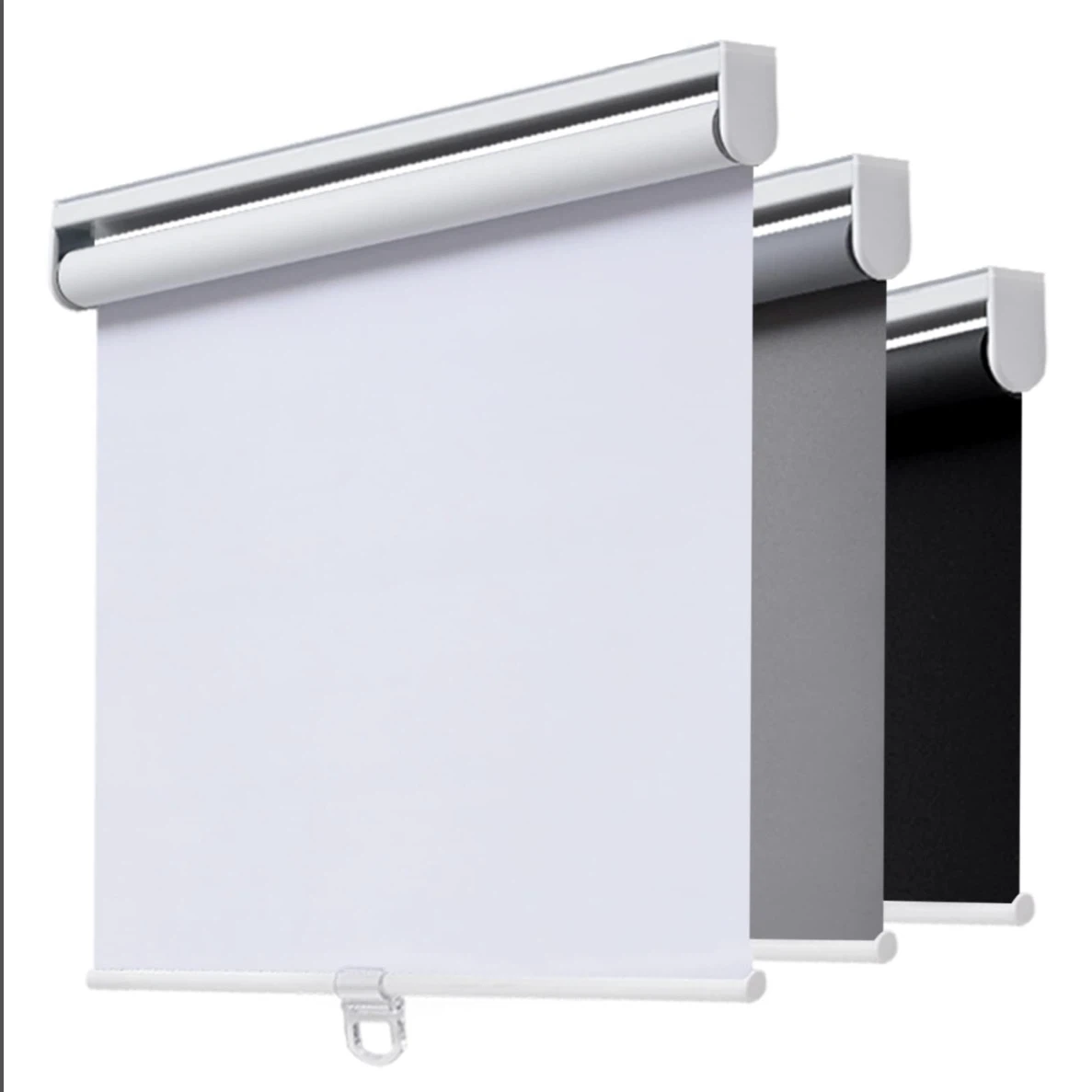AOSKY Blackout Cordless Roller Shade 23"W X 72"H White