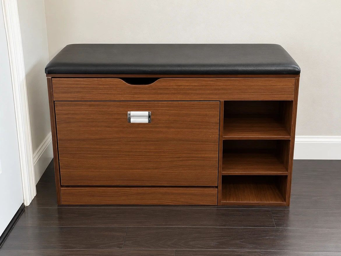 cabinets, dresser, picture frame, shoe rack