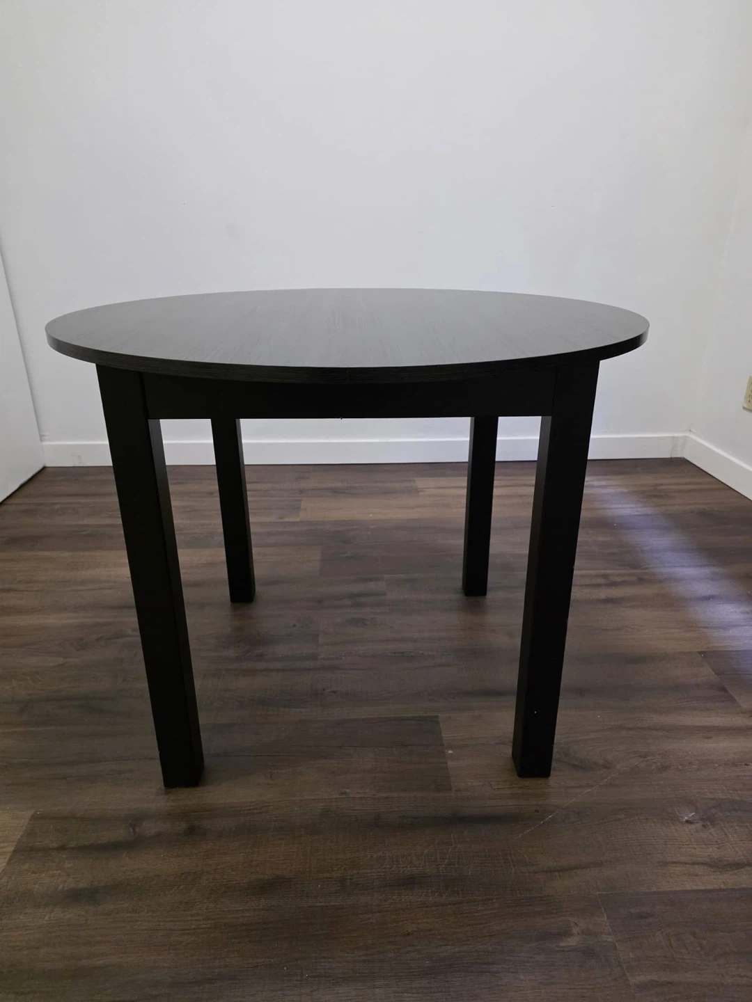IKEA Bjursnas Black Round Dining Table - photo 3