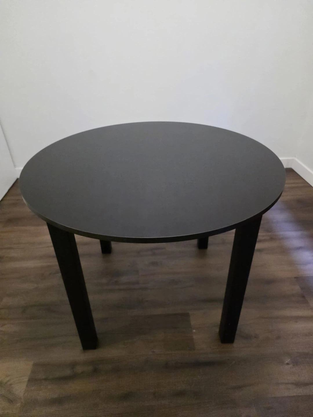 IKEA Bjursnas Black Round Dining Table - photo 4