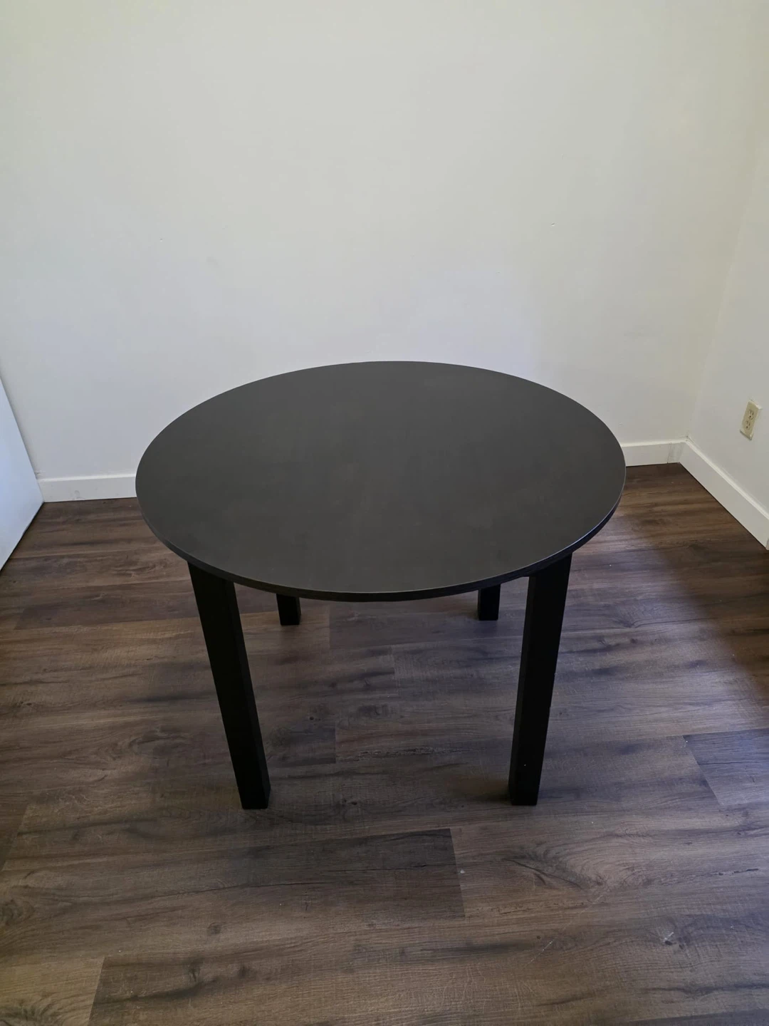IKEA Bjursnas Black Round Dining Table - photo 5