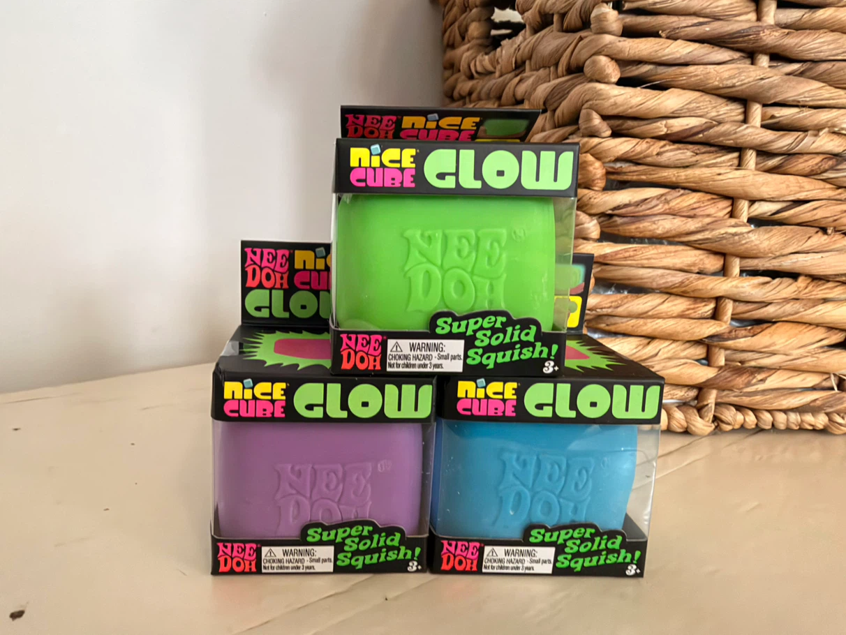 Brand New Schylling NeeDoh Nice Cube Glow Squishy Toy