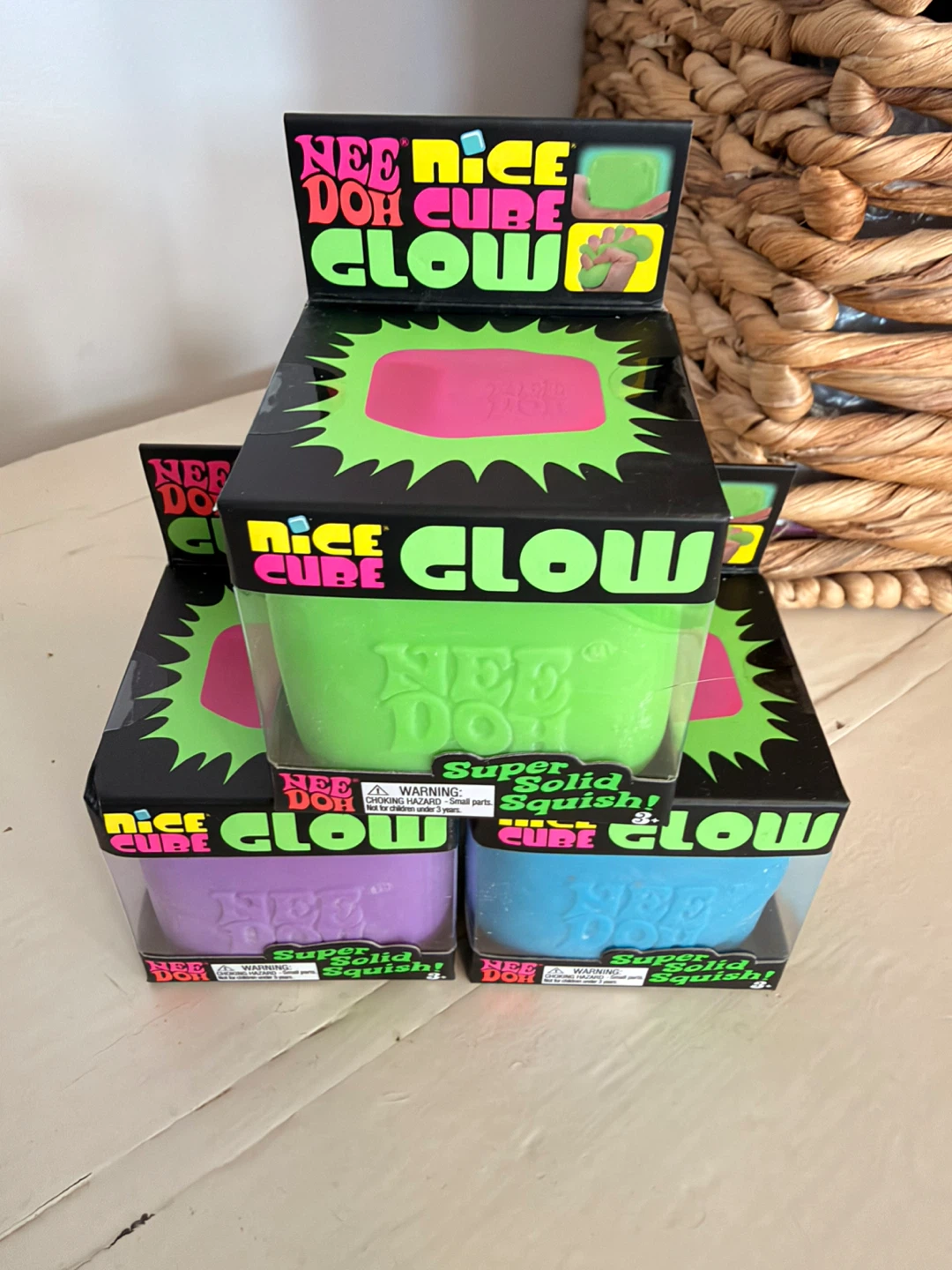 Brand New Schylling NeeDoh Nice Cube Glow Squishy Toy - photo 2
