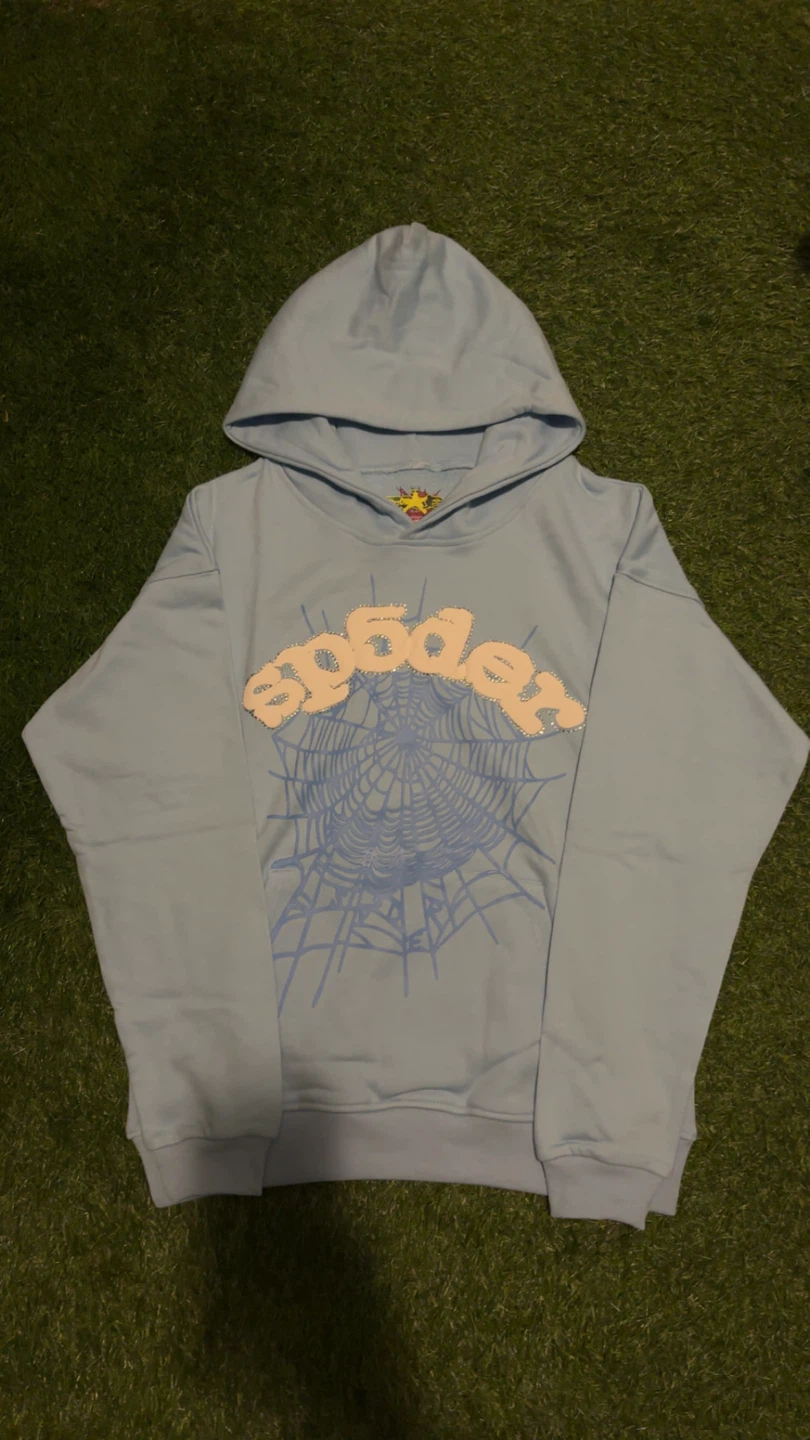 Sp5der Light Blue Hoodie