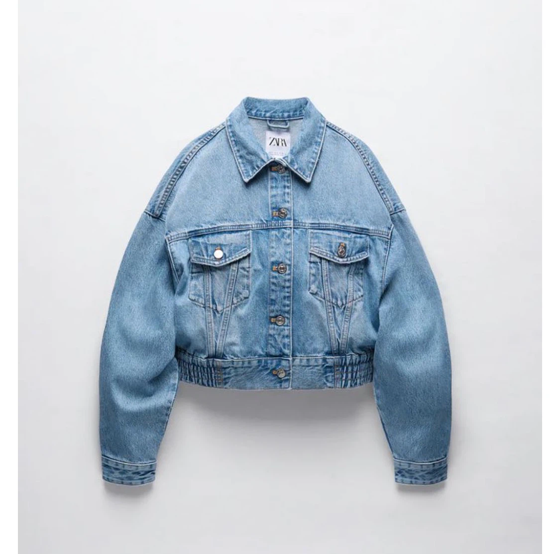 Zara Crop Denim Jacket XL - photo 4