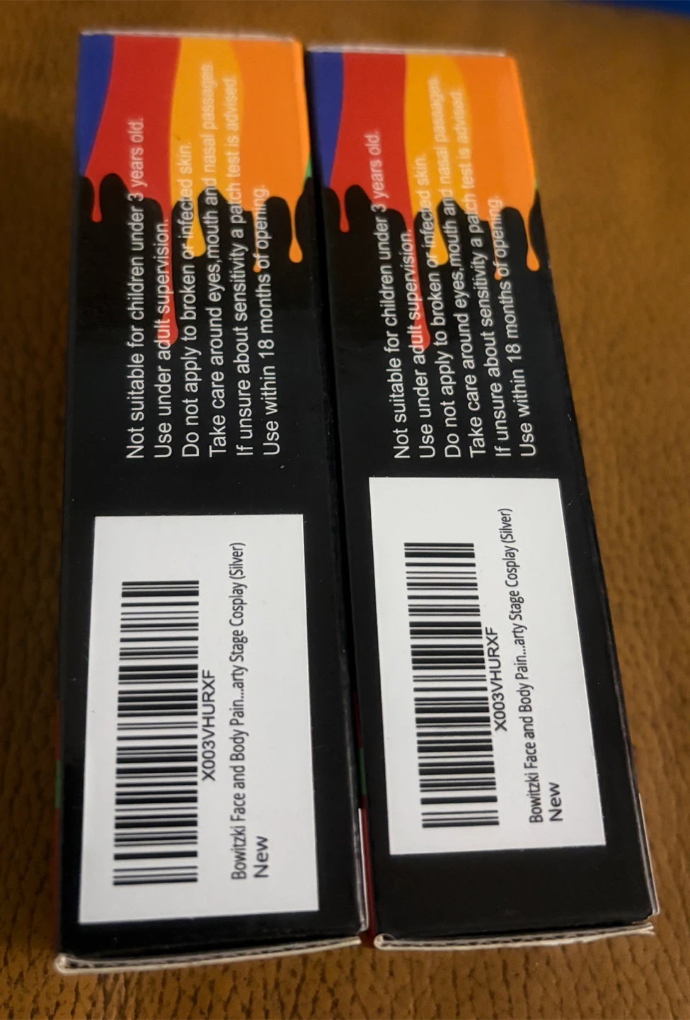 2 Bowitzki Face and Body Paint Tubes Silver - photo 4