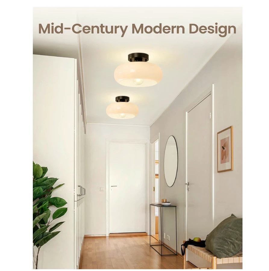 Yunnix Mid-Century Modern Semi Flush Mount - photo 2