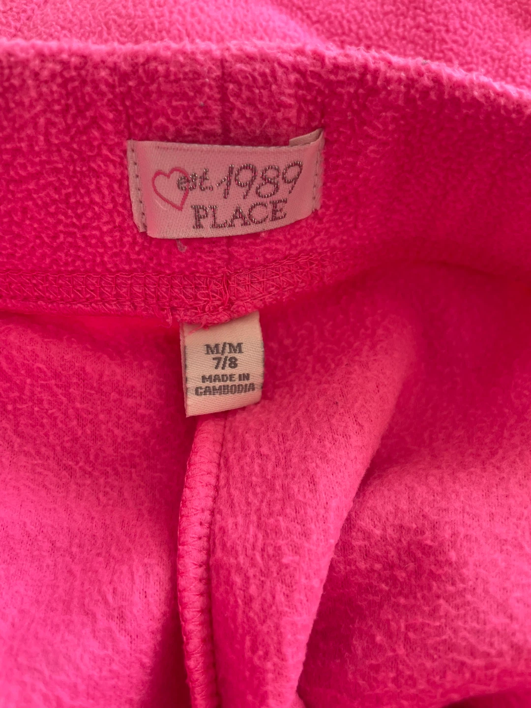 Girls Pink Fleece Pants Size 7/8 - photo 2
